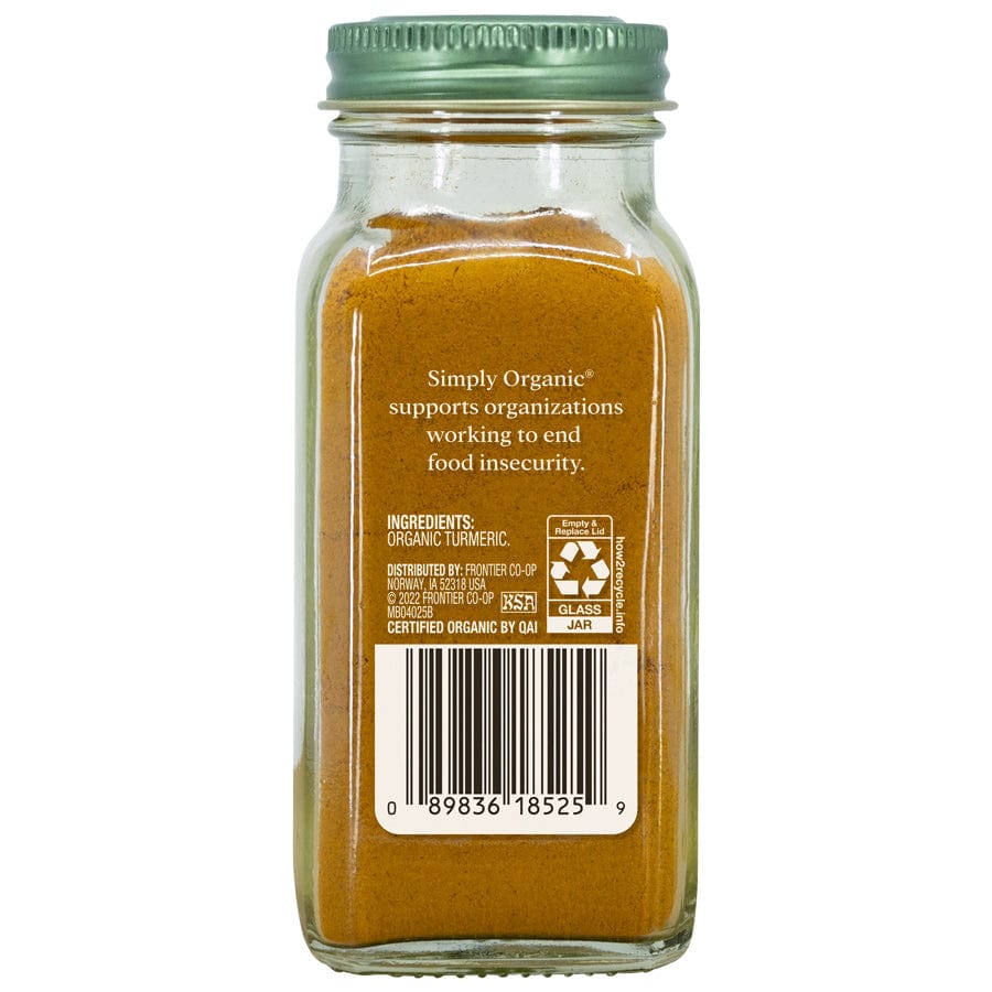 Frontier Co-Op Spices Simply Organic Ground Turmeric Root 2.38 oz