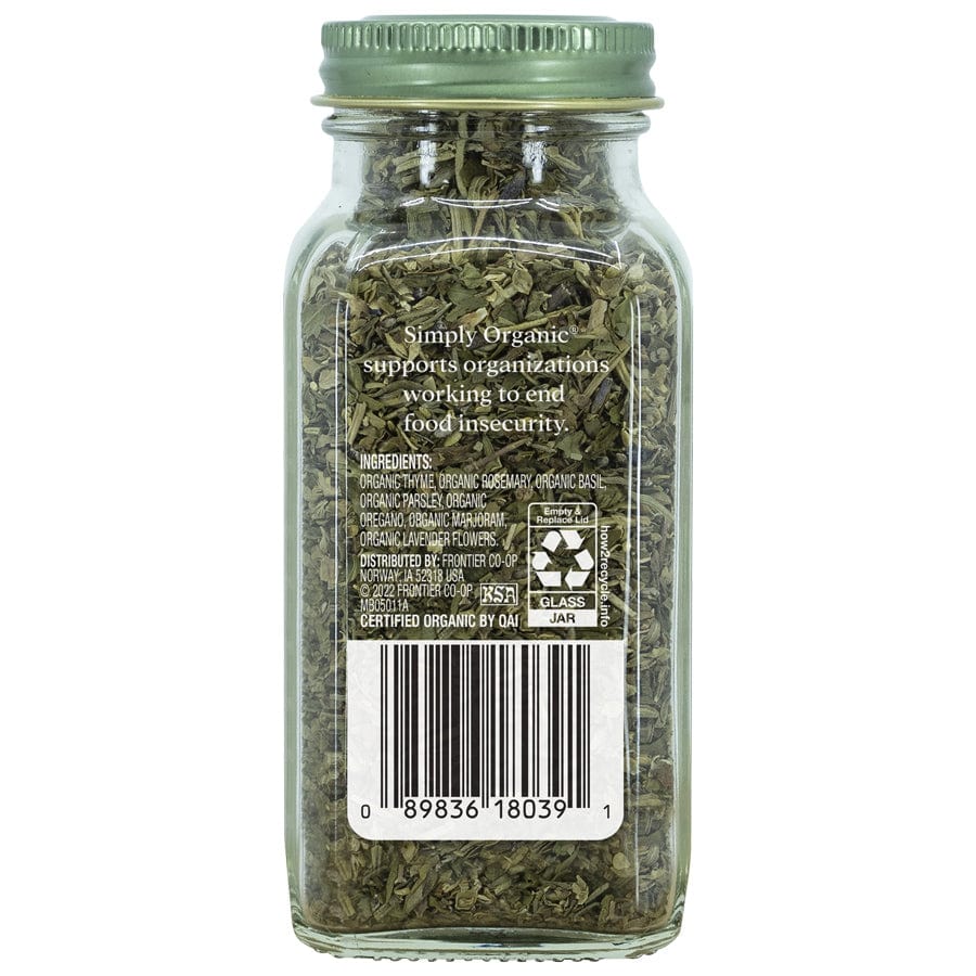 Frontier Co-Op Spices Simply Organic Herbes de Provence 1 oz