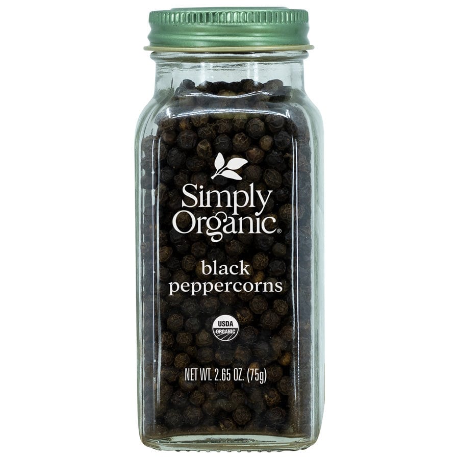 Frontier Co-Op Spices Simply Organic Whole Black Peppercorns 2.65 oz