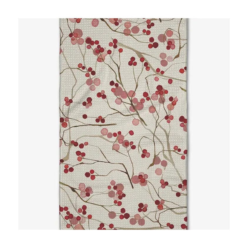 Geometry House Kitchen Towels Geometry Berry Branches Kitchen Towel