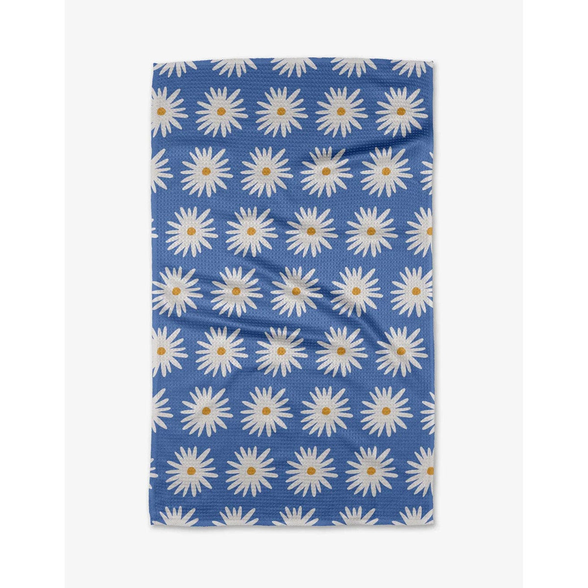 Geometry House Kitchen Towels Geometry Blue Daisies Kitchen Tea Towel