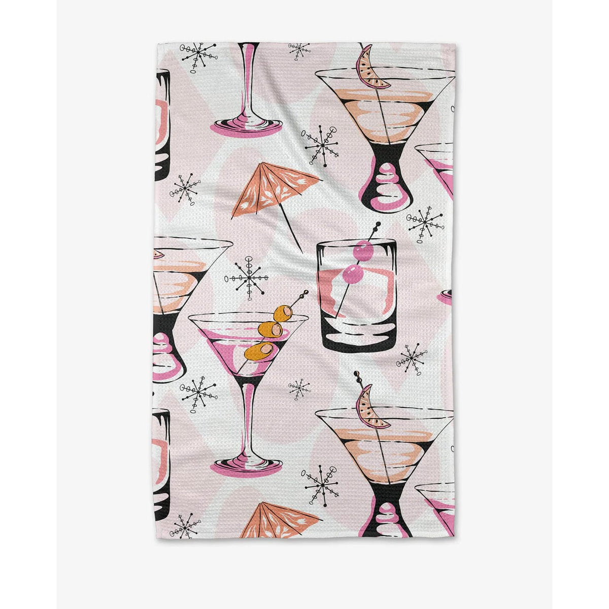 Geometry House Kitchen Towels Geometry Cocktail Hour Kitchen Tea Towel