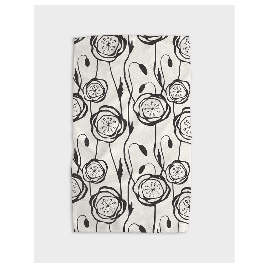 Geometry House Kitchen Towels Geometry Smell the Flowers Kitchen Tea Towel