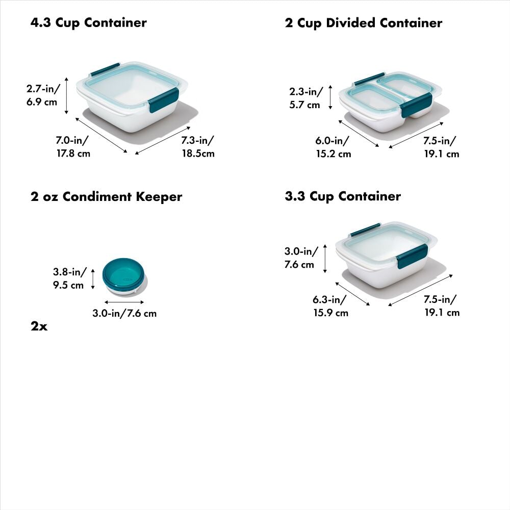 OXO Good Grips Prep & Go Meal Prep Set 10 Piece