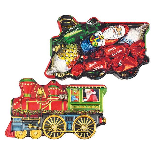 Gourmet Chocolate Christmas Locomotive Assorted Chocolates Tin