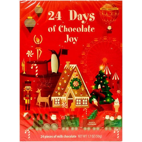 Gourmet International Chocolate Milk Chocolate Modern Advent Calendar