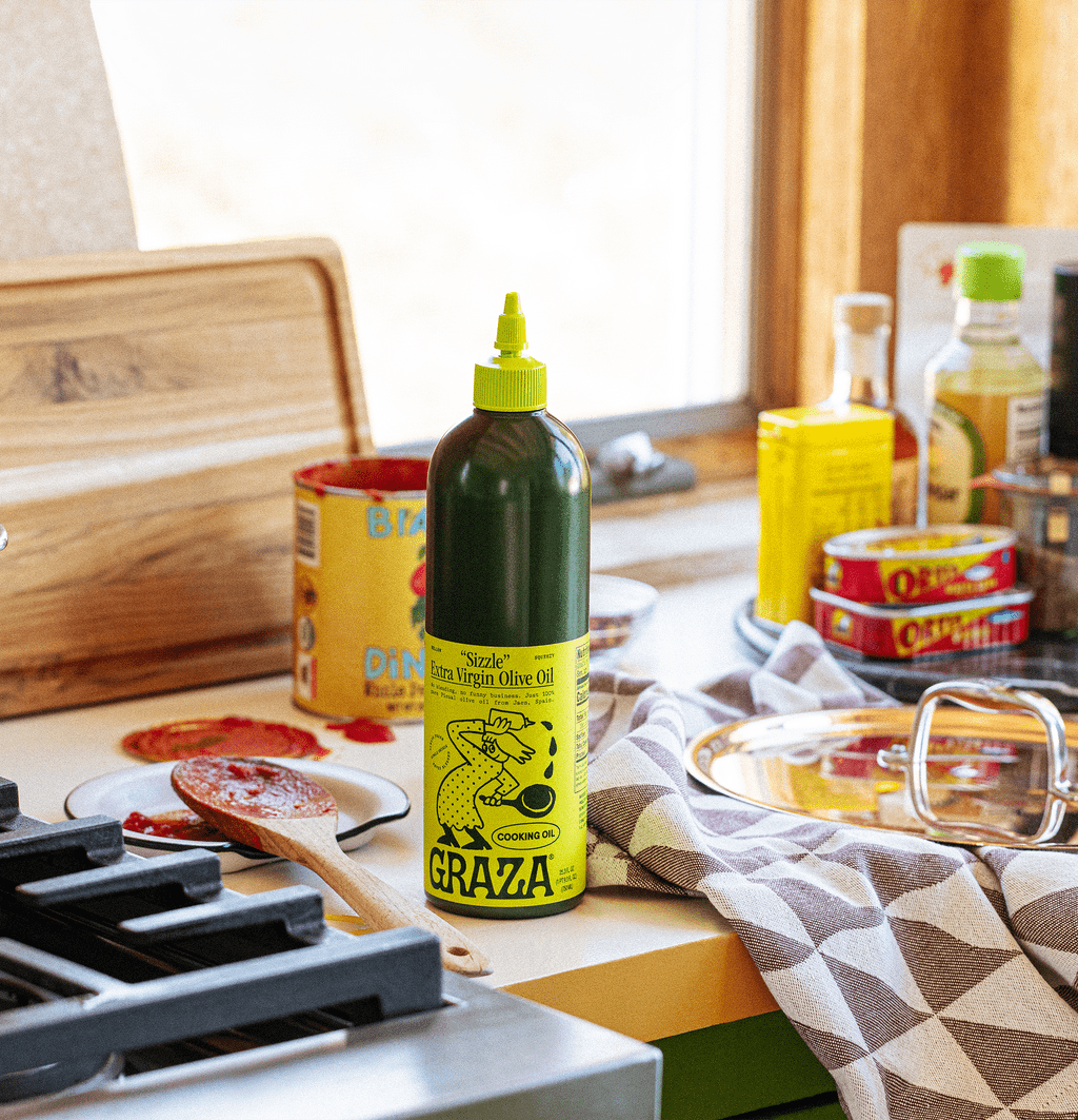 Graza Oils, Vinegar &amp; Dressings Graza Sizzle Extra Virgin Olive Oil 750 ml