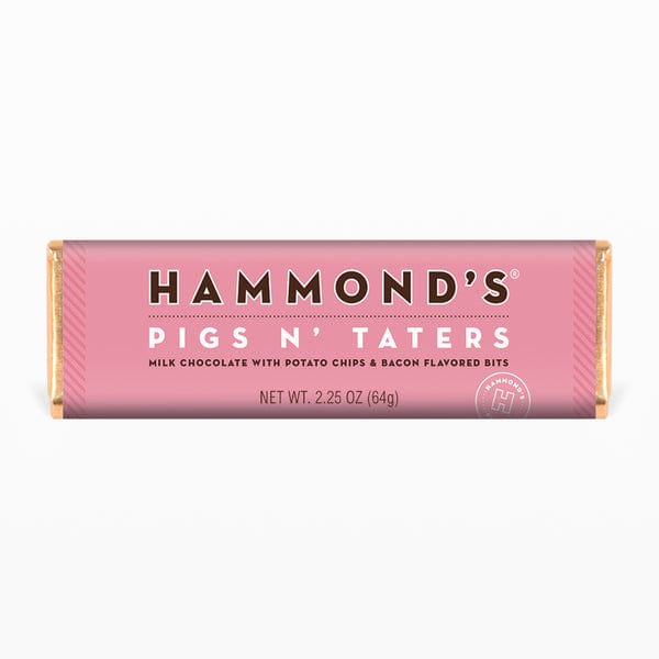 Hammonds Chocolate Hammond&#39;s Pigs &amp; Taters Milk Chocolate Bar