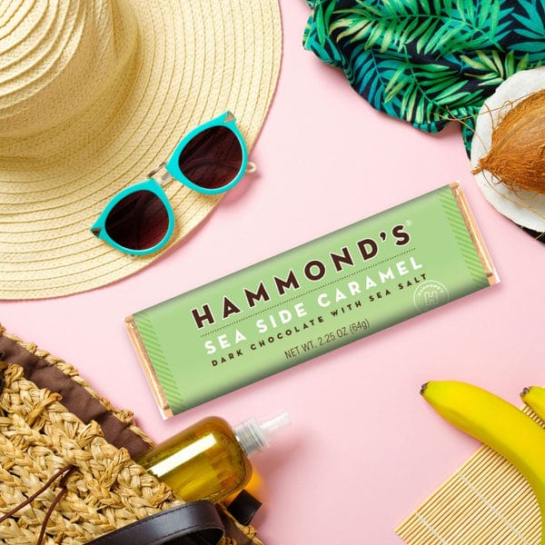 Hammonds Chocolate Hammond&#39;s Sea Side Caramel Dark Chocolate Bar