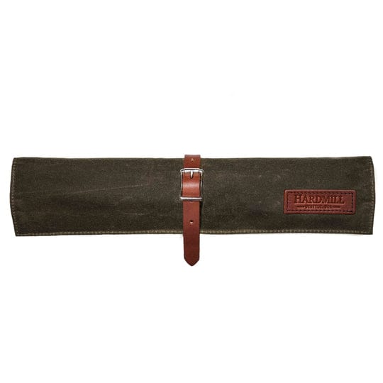 Hardmill Waxed Compact Knife Roll - Dark Oak