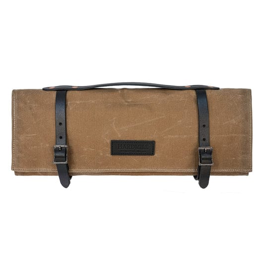 Hardmill Waxed Knife Roll - Field Tan