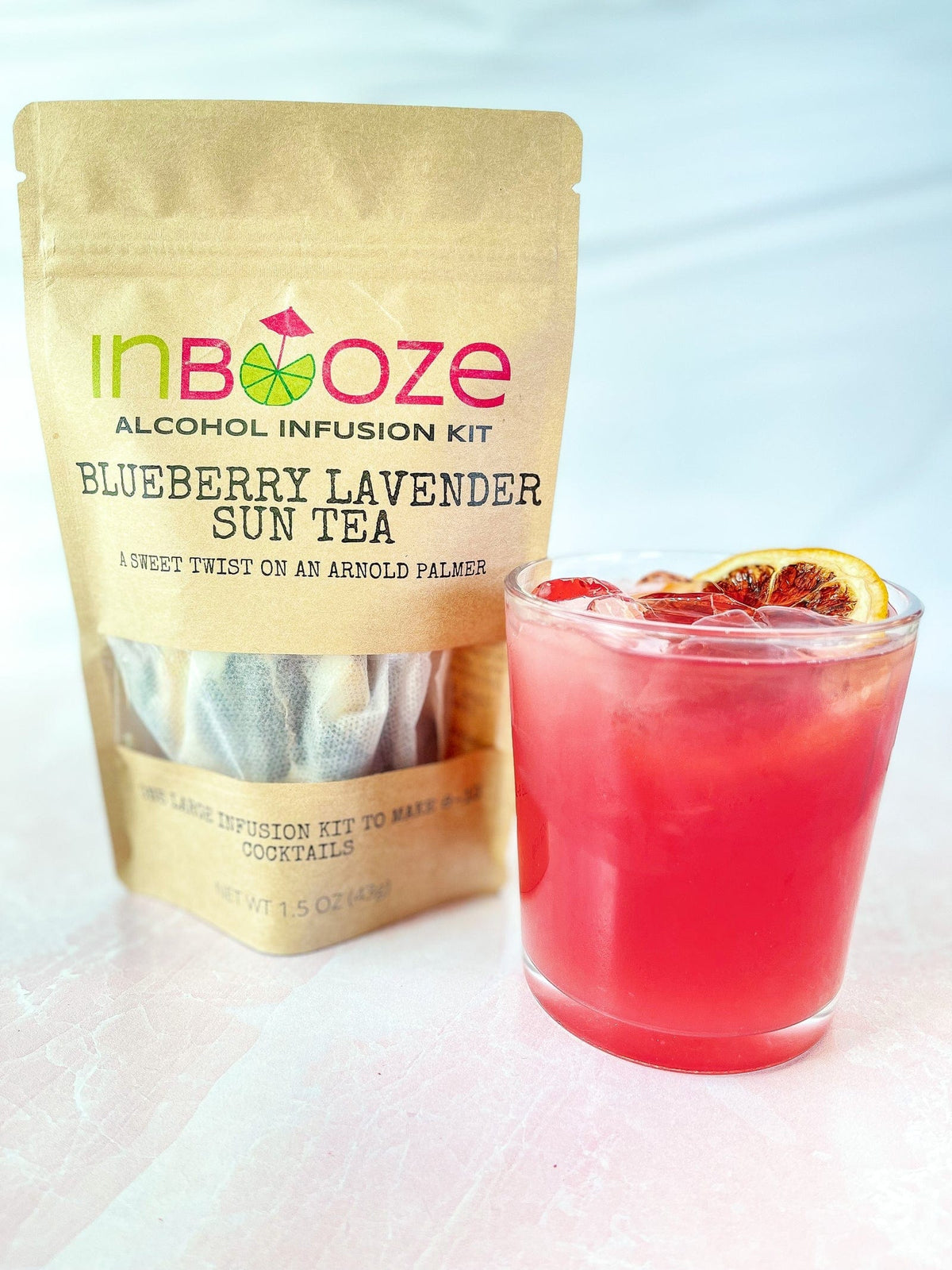 InBooze Cocktail Mixers &amp; Rimmers InBooze Blueberry Lavender Sun Tea Alcohol Infusion Cocktail Kit