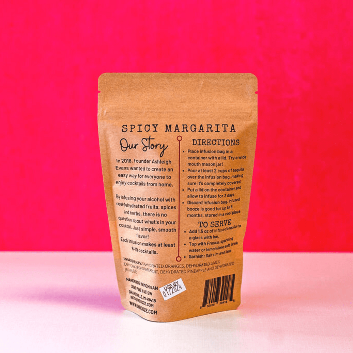 InBooze Cocktail Mixers &amp; Rimmers InBooze Spicy Margarita Alcohol Infusion Kit