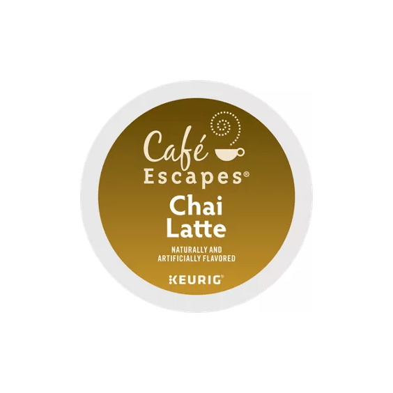 Keurig K-Cups Café Escapes Chai Latte K-Cup Tea - 24 Count Box