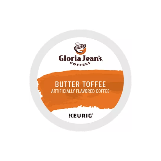 Keurig K-Cups GLORIA JEAN'S Butter Toffee Coffee - 24 Ct Box