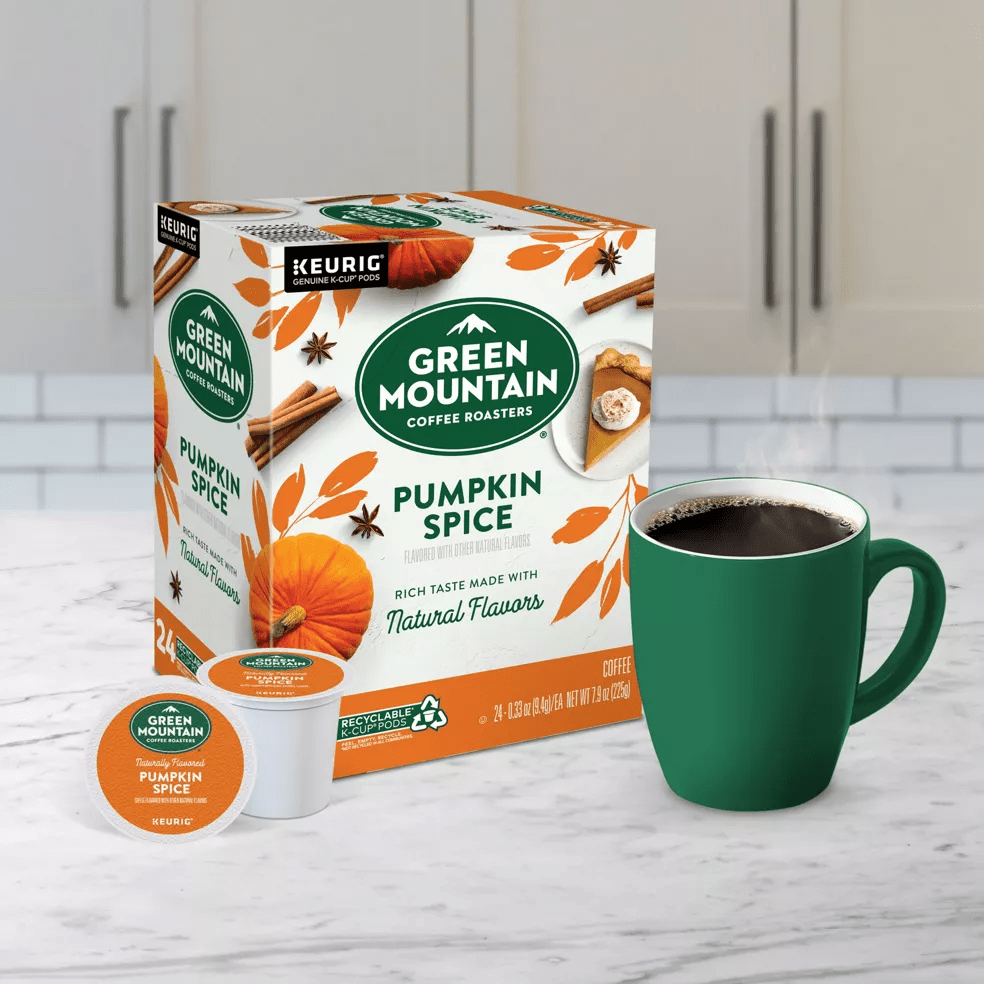Keurig K-Cups Green Mountain Coffee Roasters Seasonal Selections Pumpkin Spice K-Cup Coffee - 24 Count Box