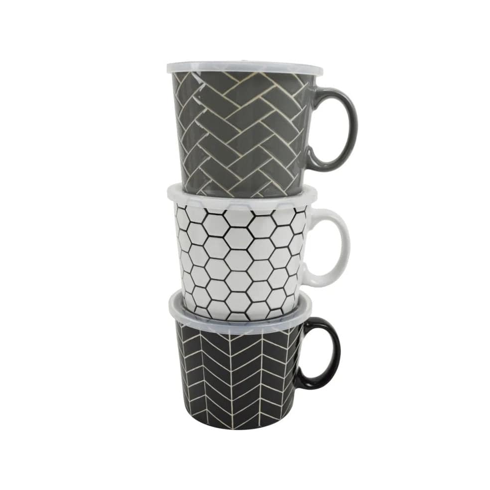 Kitchen & Company Dinnerware - Mugs 24 oz Mosaic Souper Mug - Individual