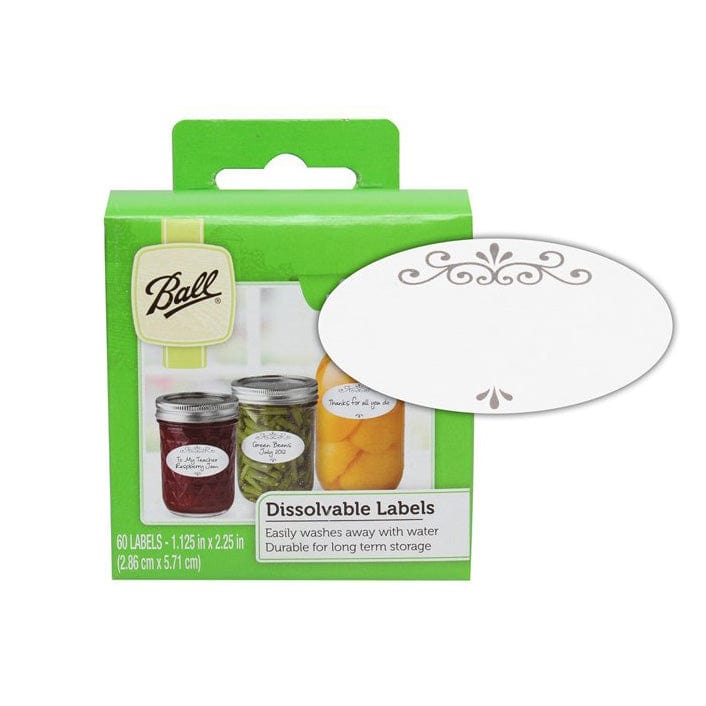 Kitchen & Company Canning Accessories Ball Dissolvable Labels - 60 pk
