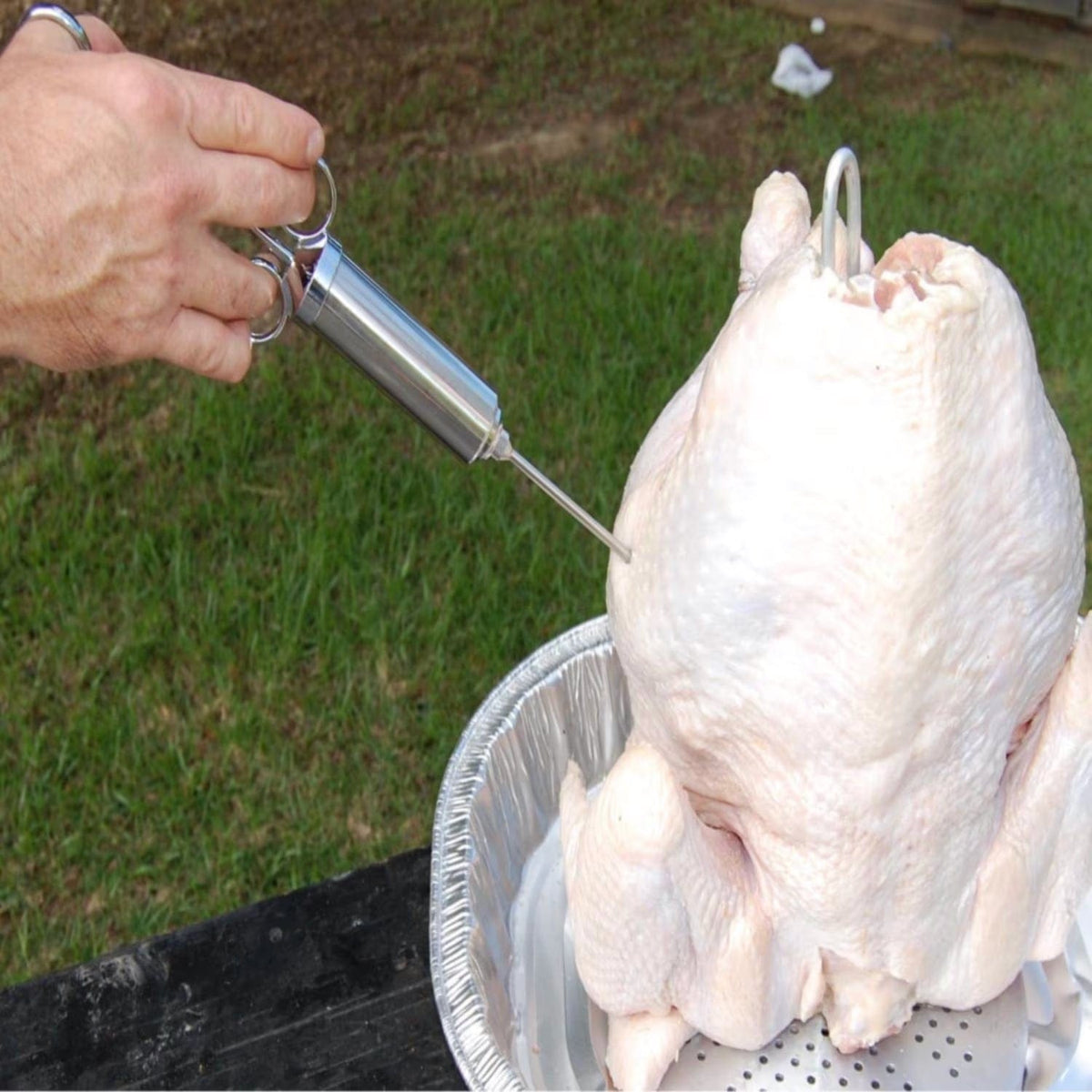 Kitchen &amp; Company Meat Bayou Classic 2 Ounce Stainless Steel Seasoning Injector