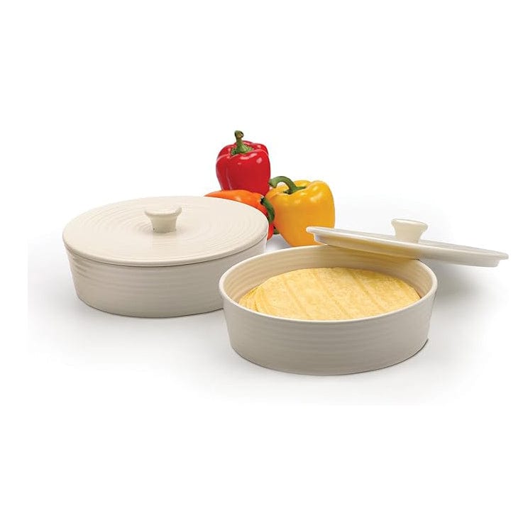 Kitchen &amp; Company Baking Dishes Ceramic Tortilla Warmer &amp; Server with Lid