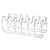 Kitchen & Company Cabinet Organization Classico Steel Kitchen Cabinet Cookware Organizer Chrome
