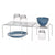 Kitchen & Company Cabinet Organization Metal Cabinet Shelve Expandable & Stackable Shelving System Silver