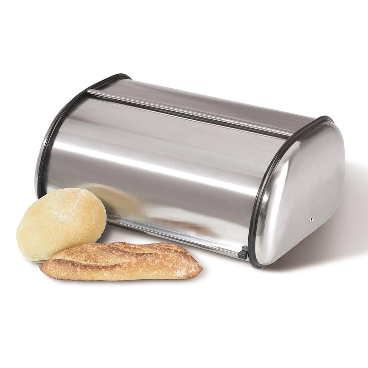 Kitchen & Company Pantryware OGGI Stainless Steel Bread Box