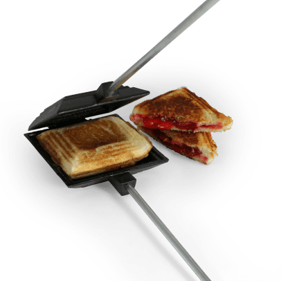 Kitchen &amp; Company BBQ Tools Old Mountain Square Single Sandwich Iron