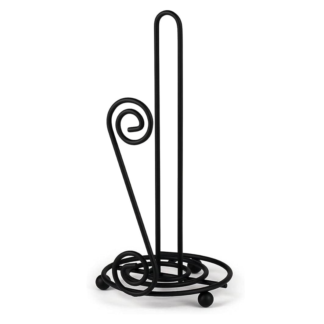 Spectrum Scroll Paper Towel Holder - Black