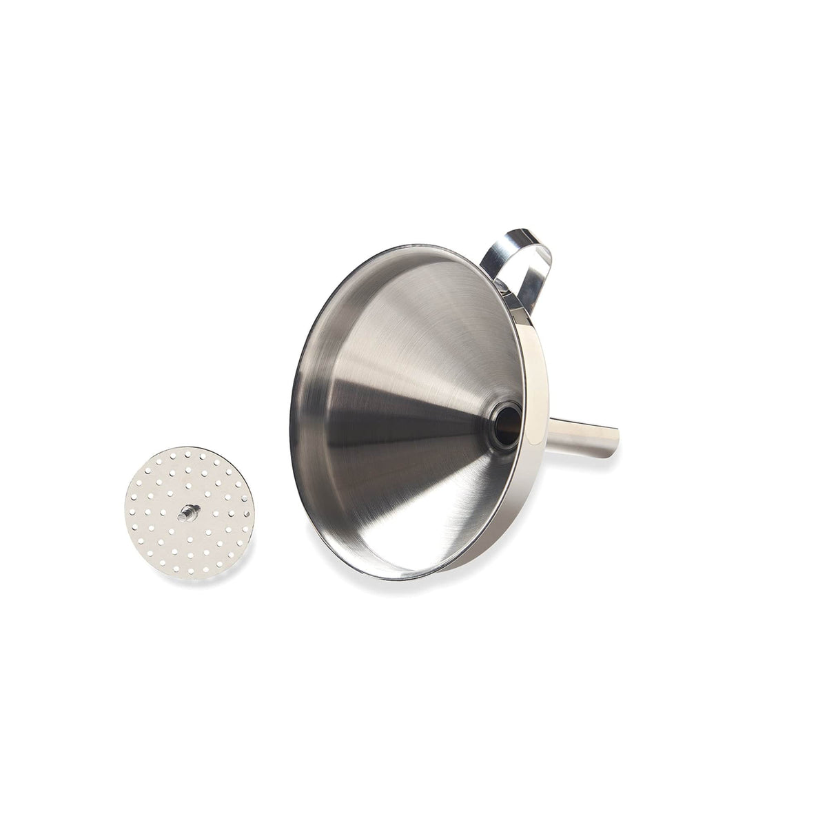 Stainless Steel Funnel With Removable Strainer For Easy Pouring