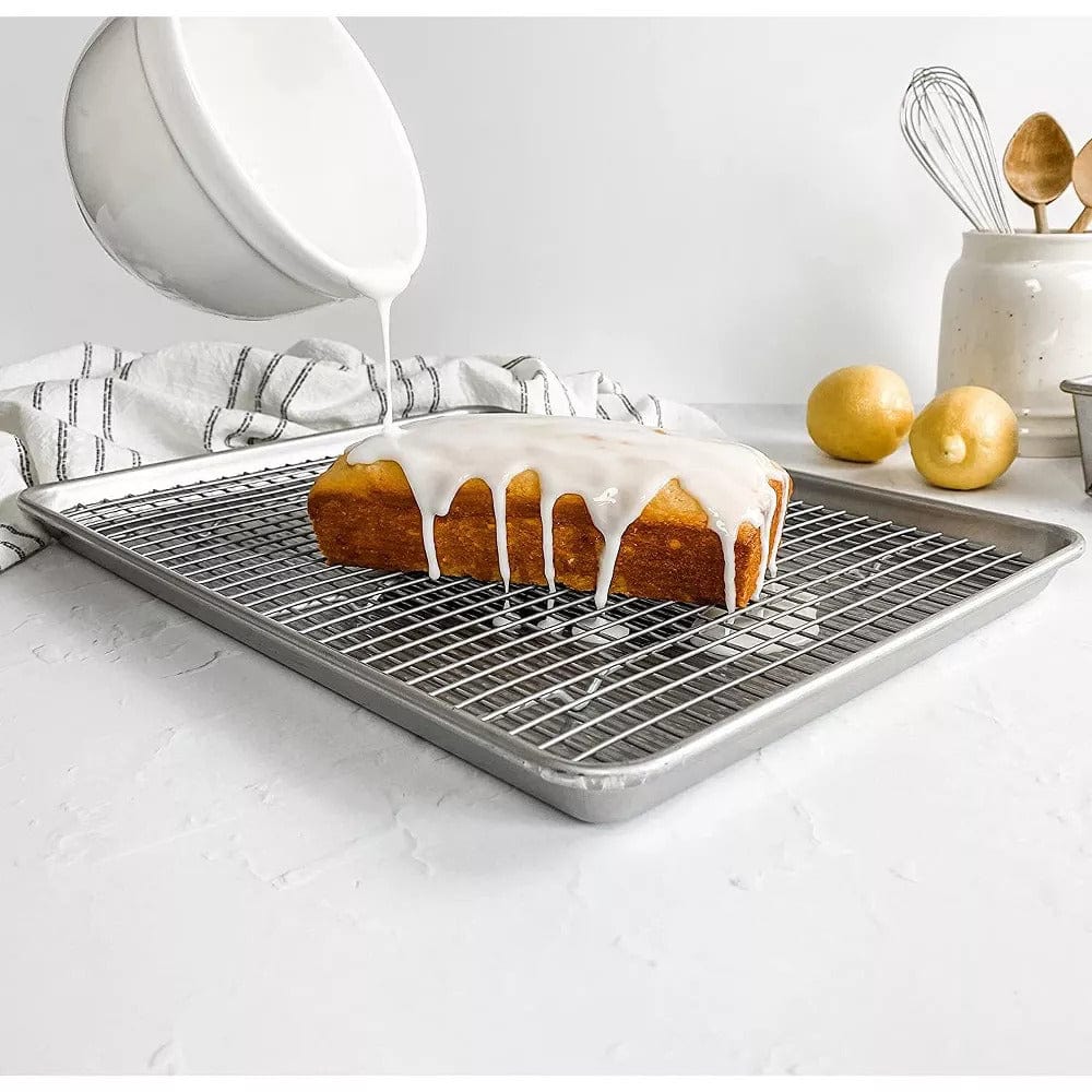 Kitchen &amp; Company Cookie &amp; Baking Sheets USA Pan Half Sheet Pan with Baking Rack