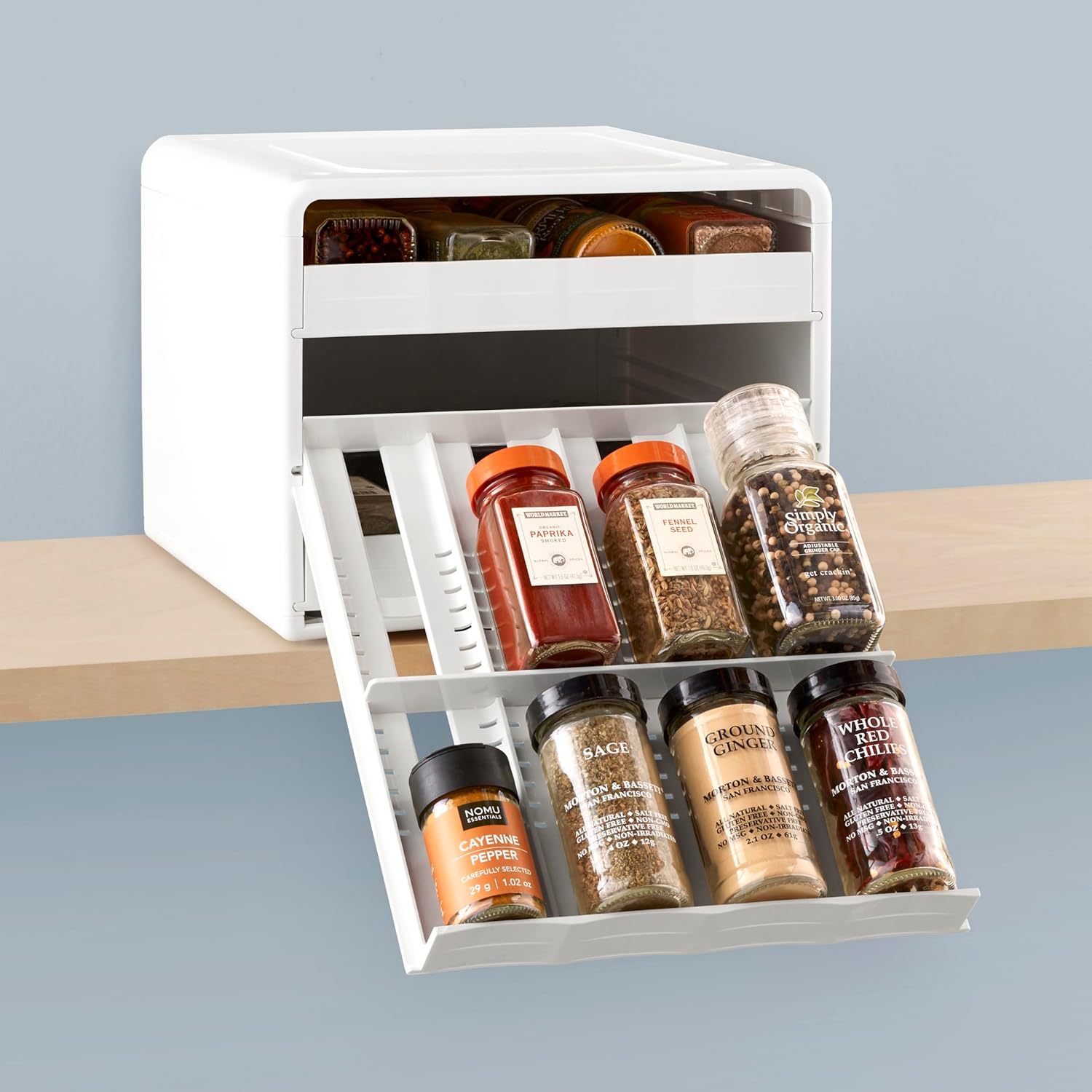 YouCopia ShelfSteps Adjustable Spice Organizer