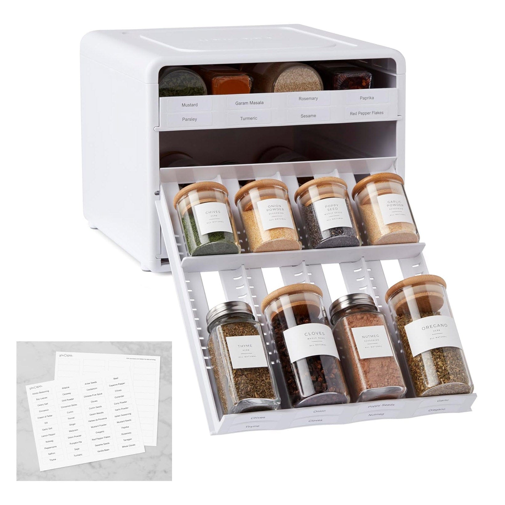 Kitchen & Company Pantryware YouCopia ShelfSteps Adjustable Spice Organizer