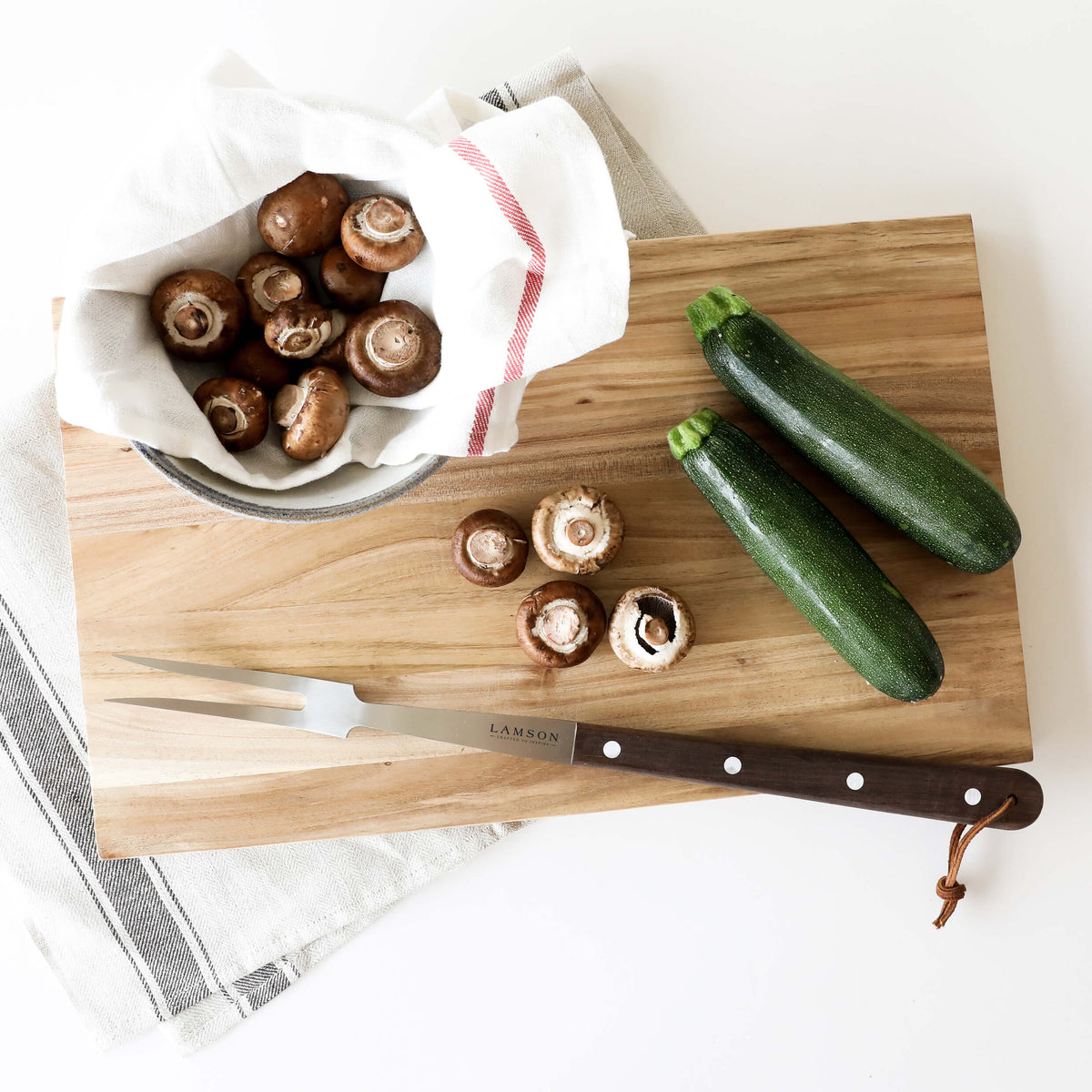 Lamson BBQ Tool Lamson Premier 20&quot; BBQ Fork - Walnut Handle