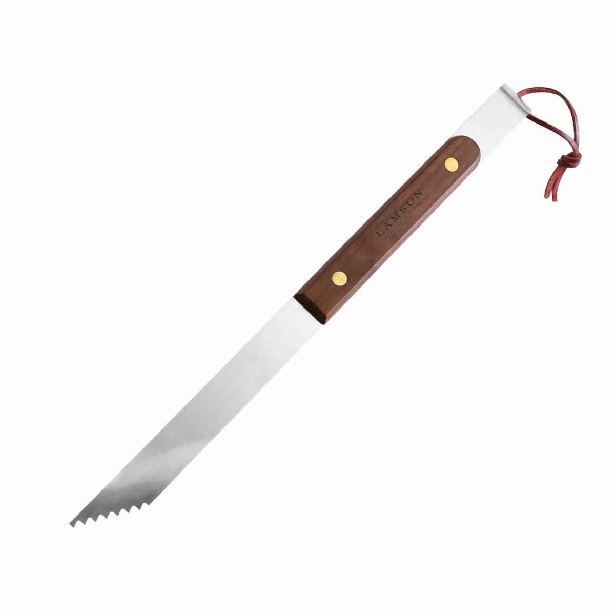 Lamson Tailgater 15" BBQ Tongs - Walnut Handle
