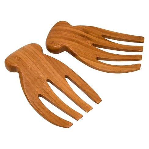 Lipper International Bamboo Salad Hands