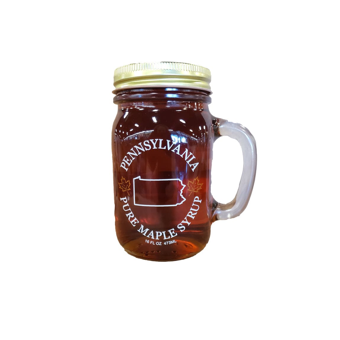 Loch&#39;s Maple Butters, Jams &amp; Spreads Loch&#39;s Pennsylvania Pure  Maple Syrup 16 oz Glass Mug - Grade A Amber