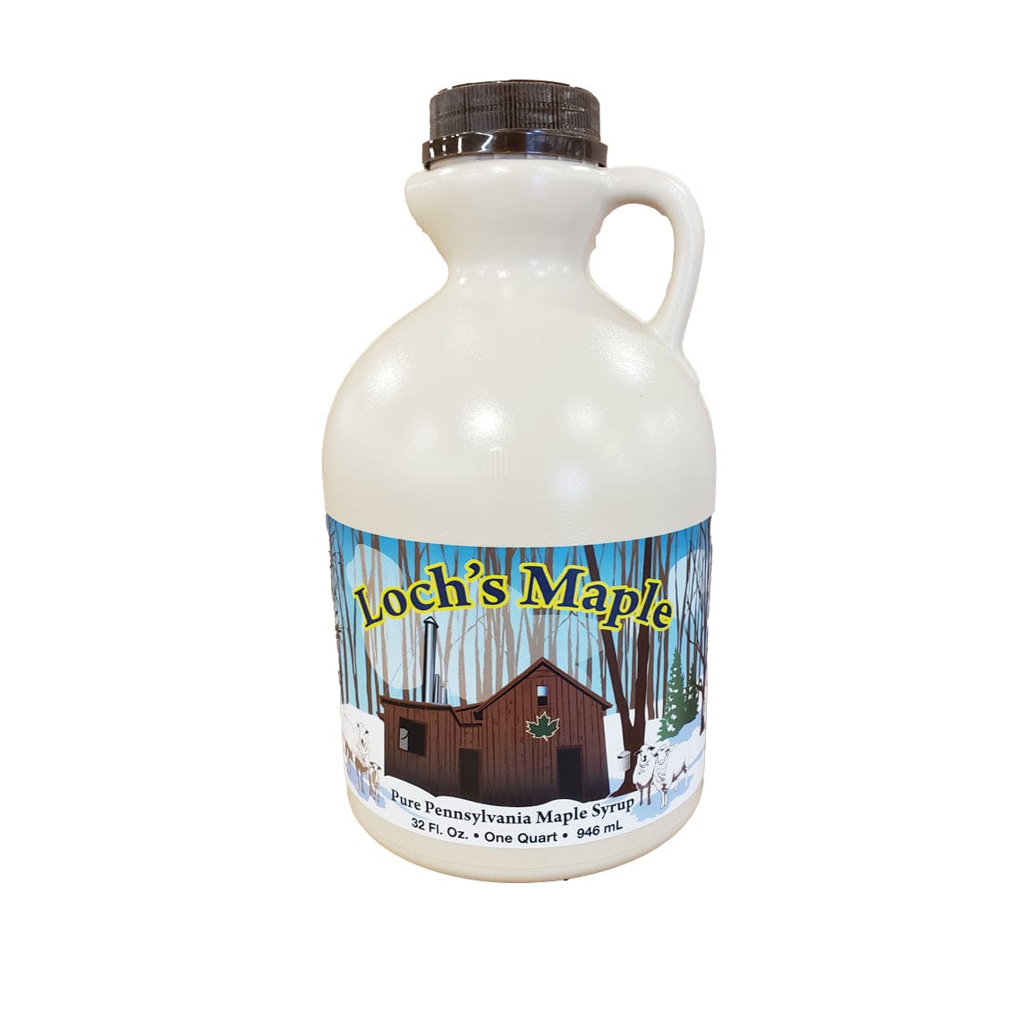 Loch's Pennsylvania Pure Maple Syrup 32 oz Jug - Grade A Dark
