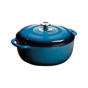 Lodge Color Enamel Cast Iron 7.5 qt Dutch Oven - Caribbean Blue