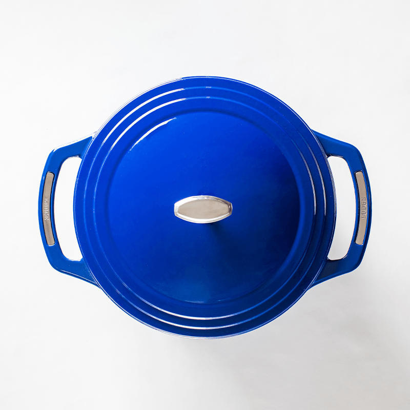 Lodge Cast Iron Cookware Lodge USA Enamel 6 Qt. Enameled Cast Iron Dutch Oven - Smooth Sailing