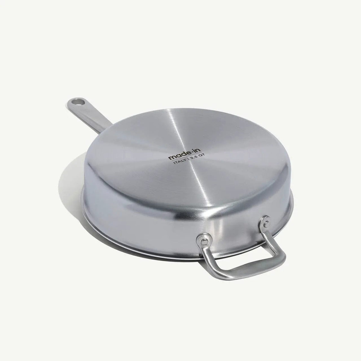 Sauce & Saute Pans MADE IN Cookware 3.5 QT Stainless Clad Saute Pan with Lid
