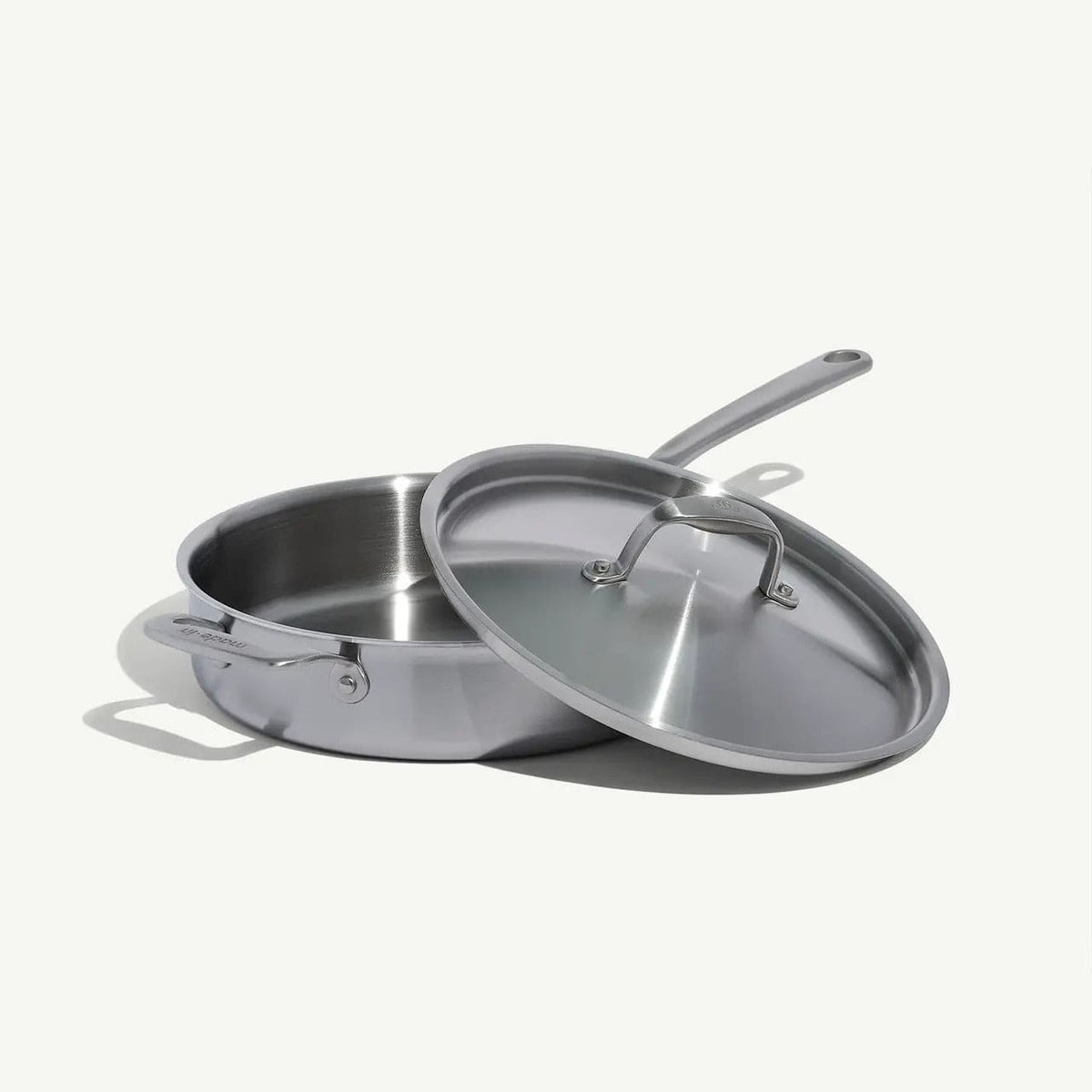 Made in Cookware Sauce &amp; Saute Pans MADE IN 3.5 QT Stainless Clad Saute Pan with Lid