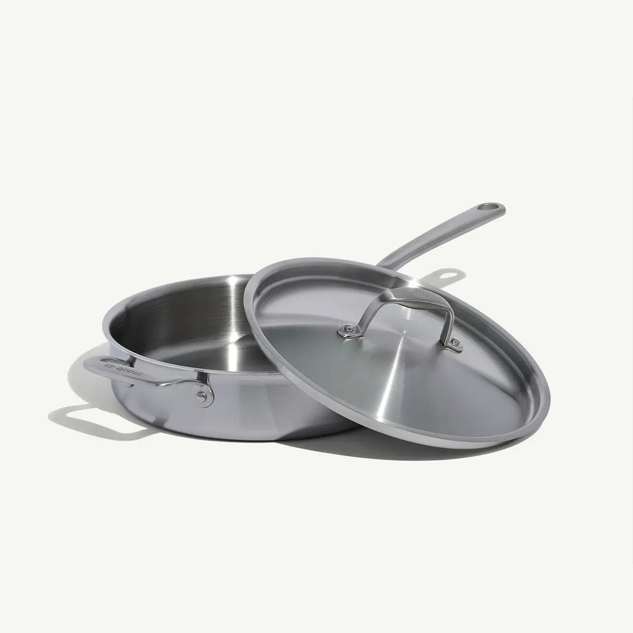 Sauce & Saute Pans MADE IN Cookware 3.5 QT Stainless Clad Saute Pan with Lid