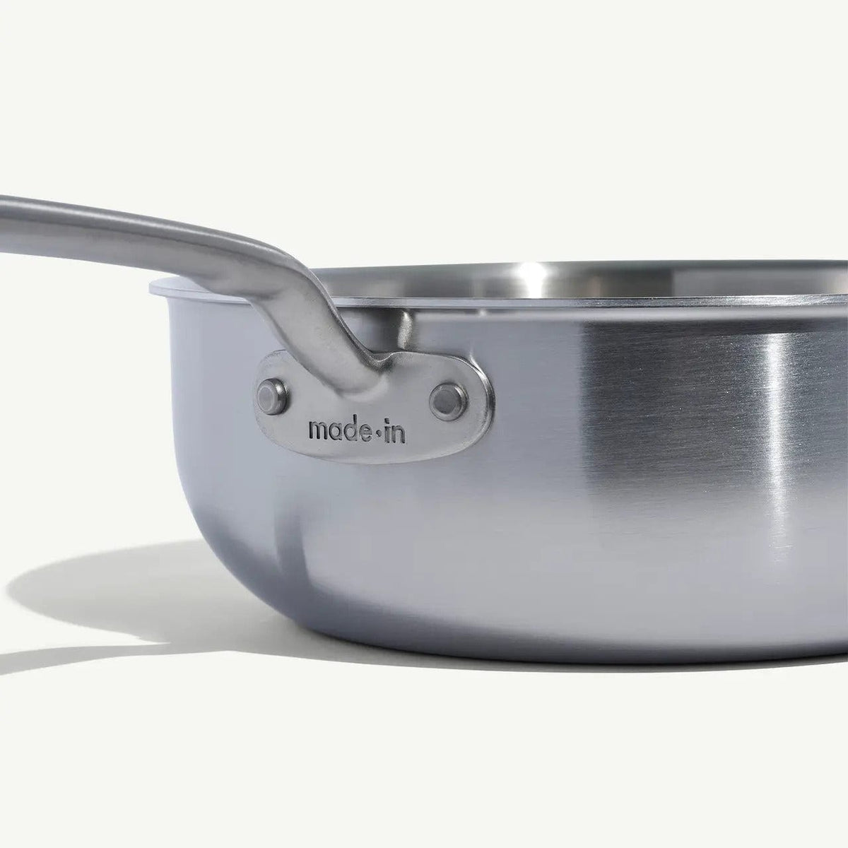 Made in Cookware Sauce &amp; Saute Pans MADE IN 3 QT Stainless Clad Saucier with Lid