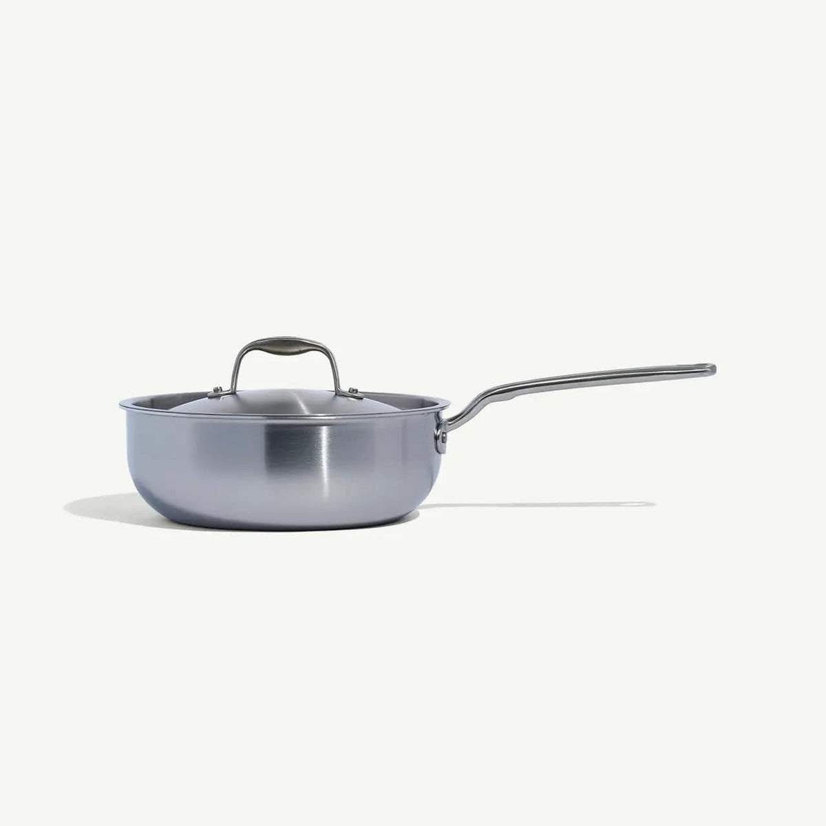 Made in Cookware Sauce &amp; Saute Pans MADE IN 3 QT Stainless Clad Saucier with Lid