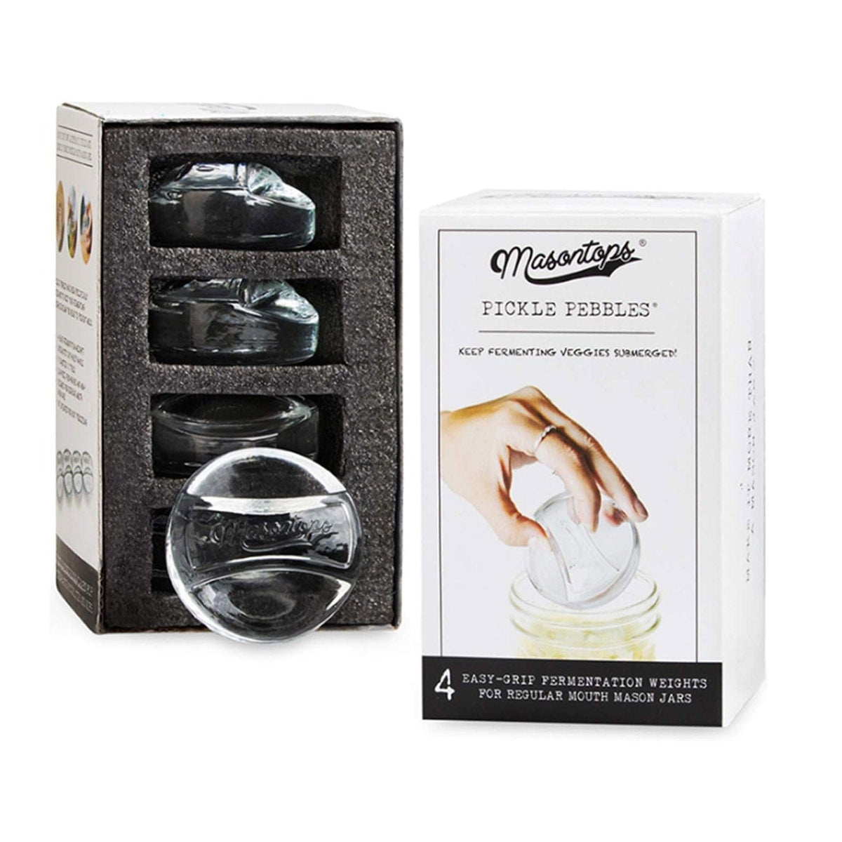Masontops Fermenting MasonTops Regular Mouth Pickle Pebbles (Pack of 4)