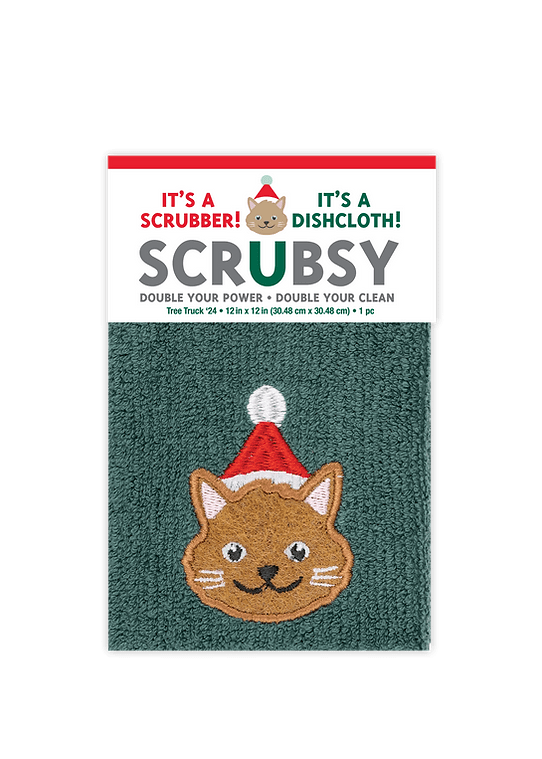 MuKitchen Cleaning Festive Cats SCRUBSY®