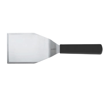 Mundial Stainless Steel 5" x 4" Turner with Black Handle