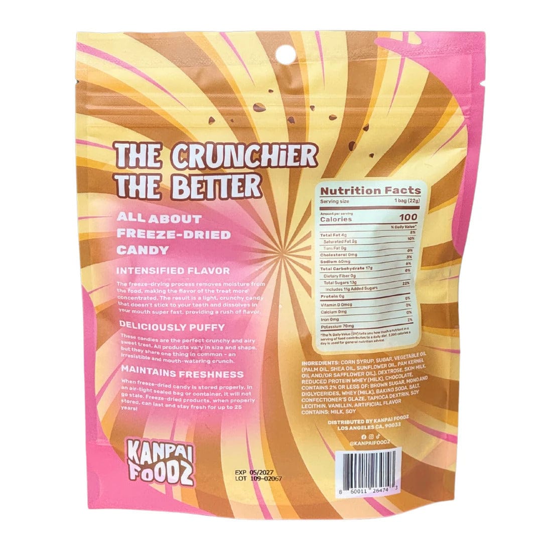 Nassau Candy Kanpai Foodz Freeze Dried Cookie Dough