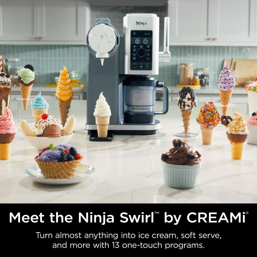 Ninja Specialty Electrics Ninja Swirl™ by CREAMi® Soft Serve &amp; Ice Cream Machine